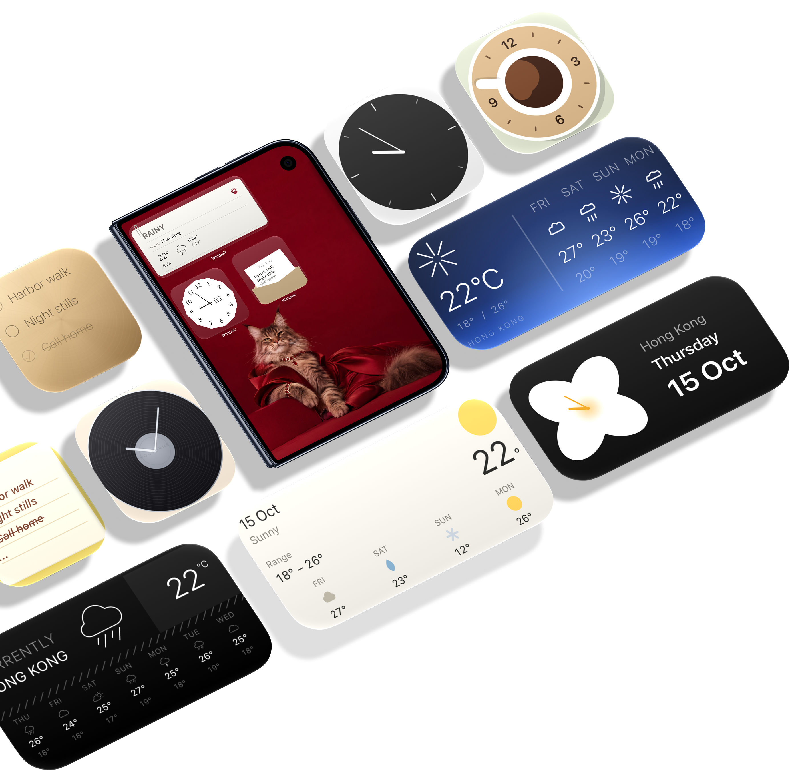 Widgets for iPhone Duo Home Screen